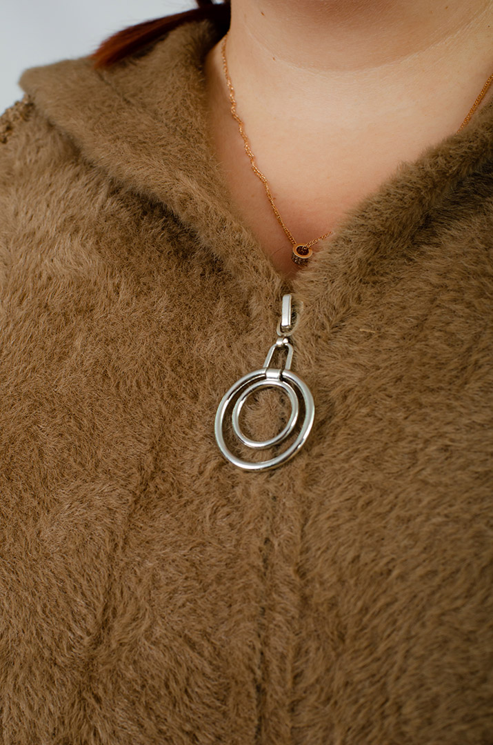 Кофта коротка зі штучного хутра великих розмірів