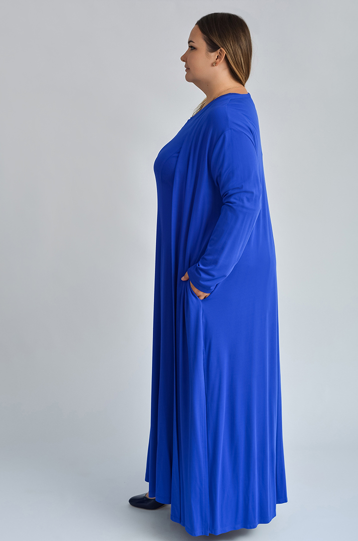 Кардиган довгий з розрізами великих розмірів