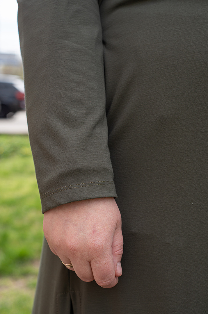 Кардиган довгий з розрізами великих розмірів