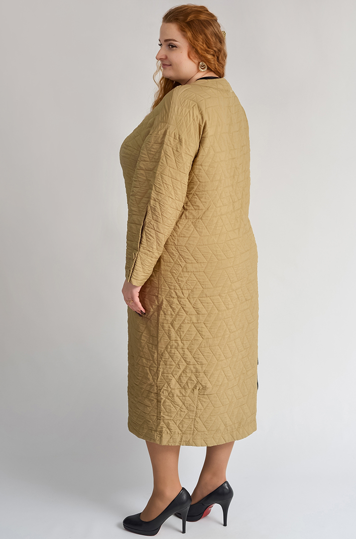 Кардиган довгий з рельєфною фактурою великих розмірів