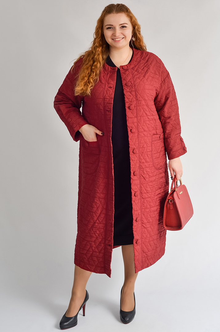 Кардиган довгий з рельєфною фактурою великих розмірів