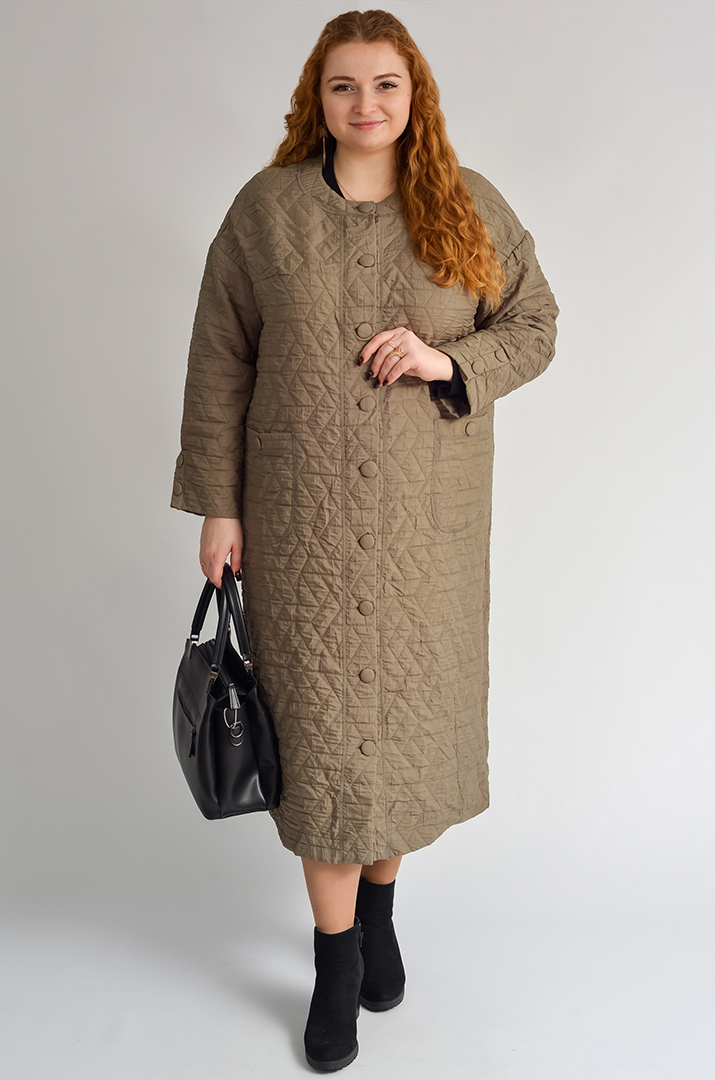 Кардиган довгий з рельєфною фактурою великих розмірів