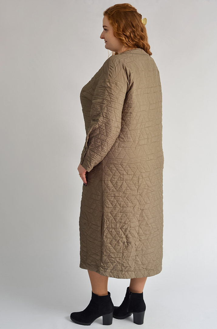 Кардиган довгий з рельєфною фактурою великих розмірів