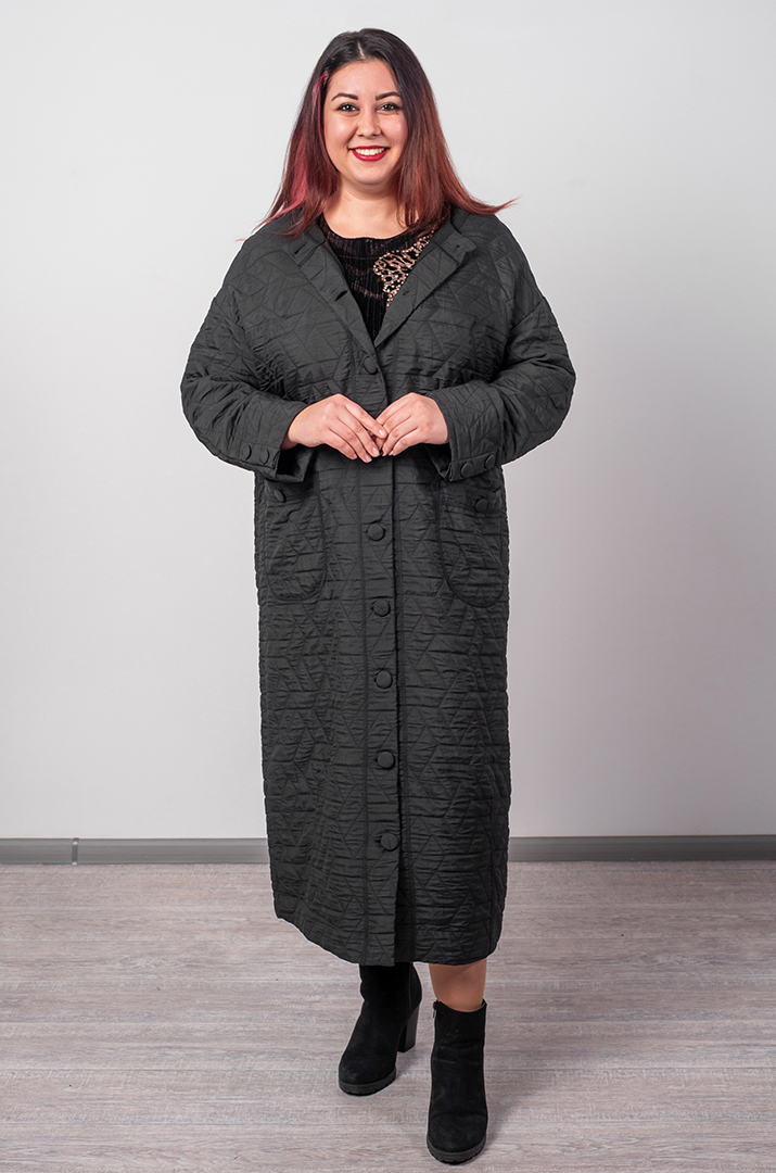 Кардиган довгий з рельєфною фактурою великих розмірів