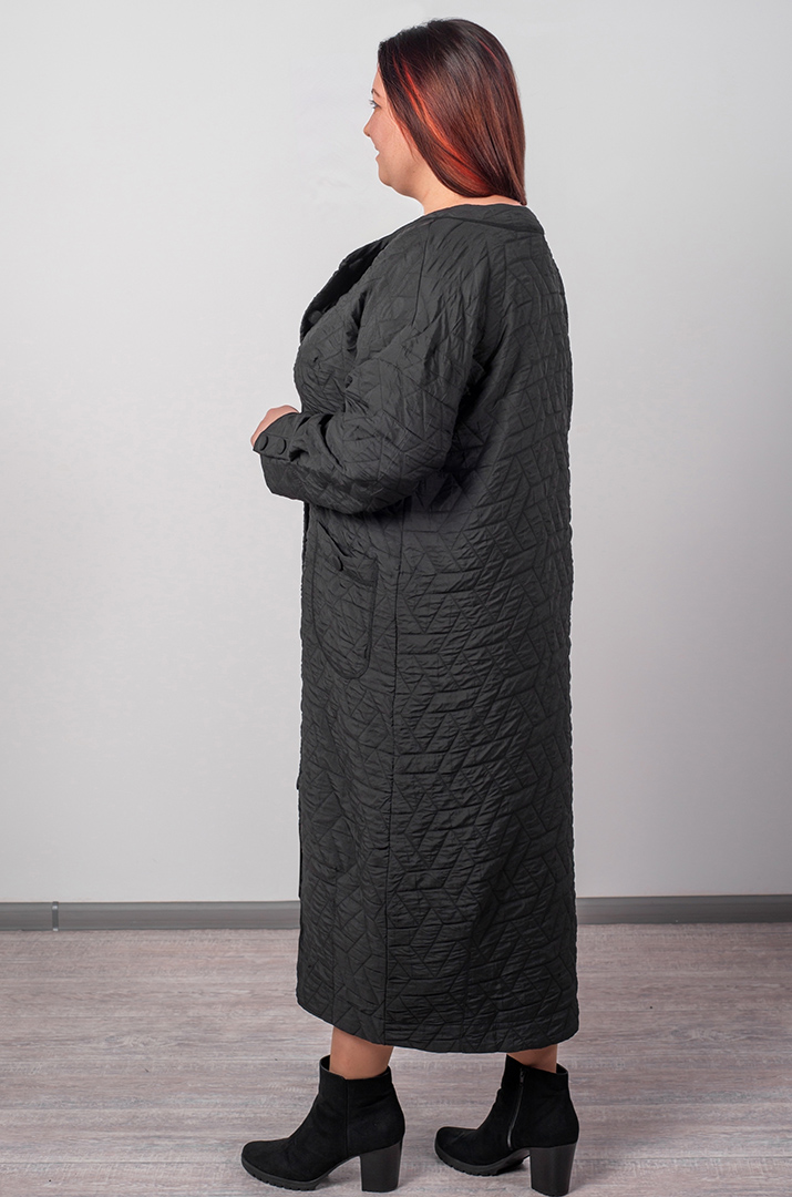 Кардиган довгий з рельєфною фактурою великих розмірів