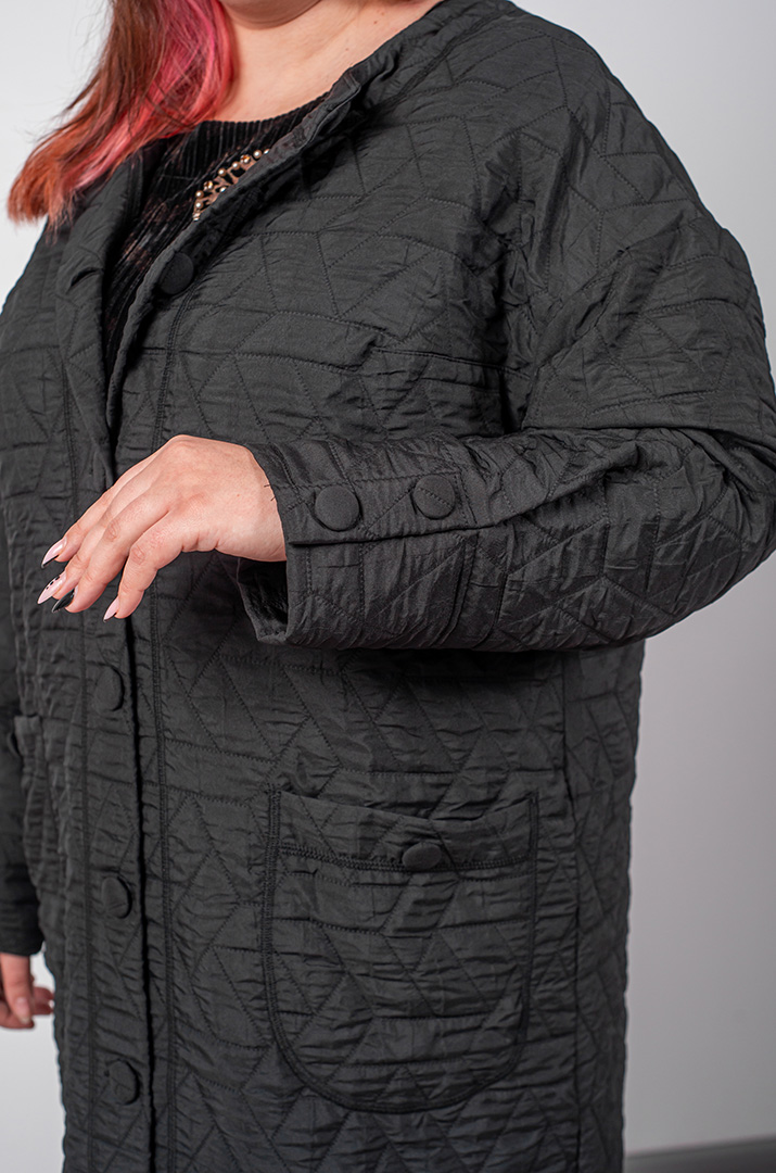 Кардиган довгий з рельєфною фактурою великих розмірів