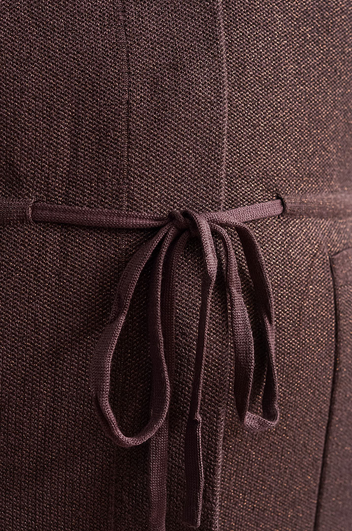 Кардиган без рукавів з люрексовим блиском великих розмірів