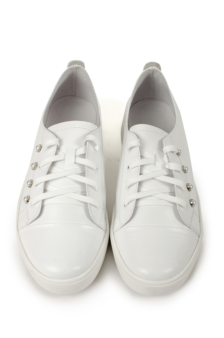 Шкіряні кеди у трендовому кольорі великих розмірів