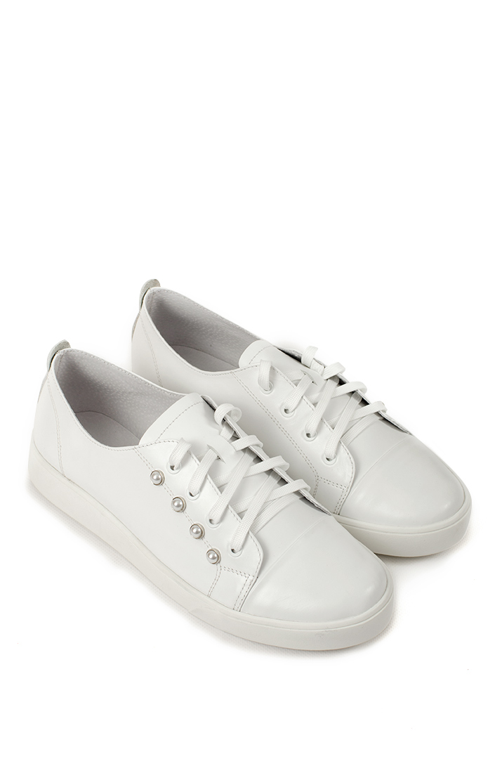 Шкіряні кеди у трендовому кольорі великих розмірів