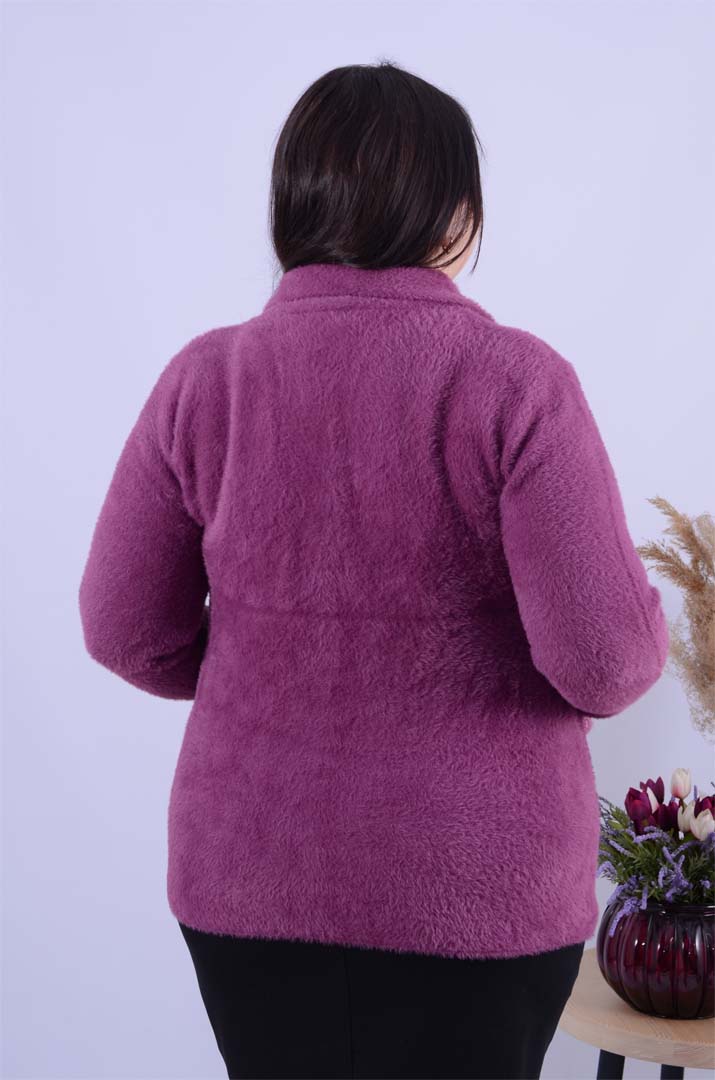 Піджак теплий з ґудзиками оверсайз великих розмірів