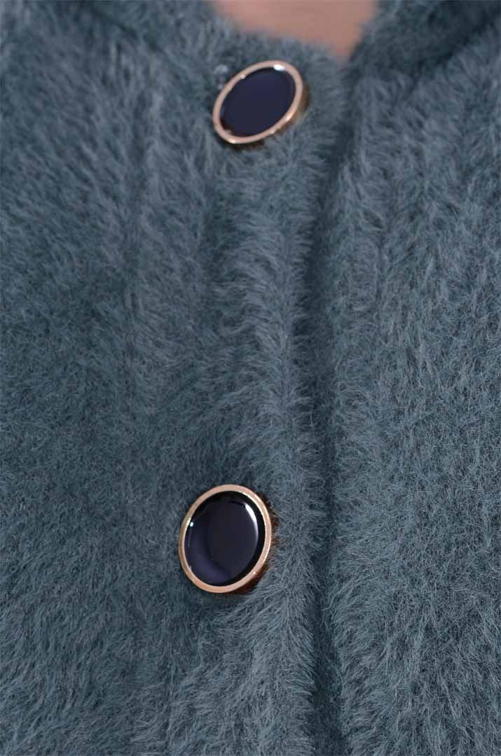 Піджак теплий з ґудзиками оверсайз великих розмірів