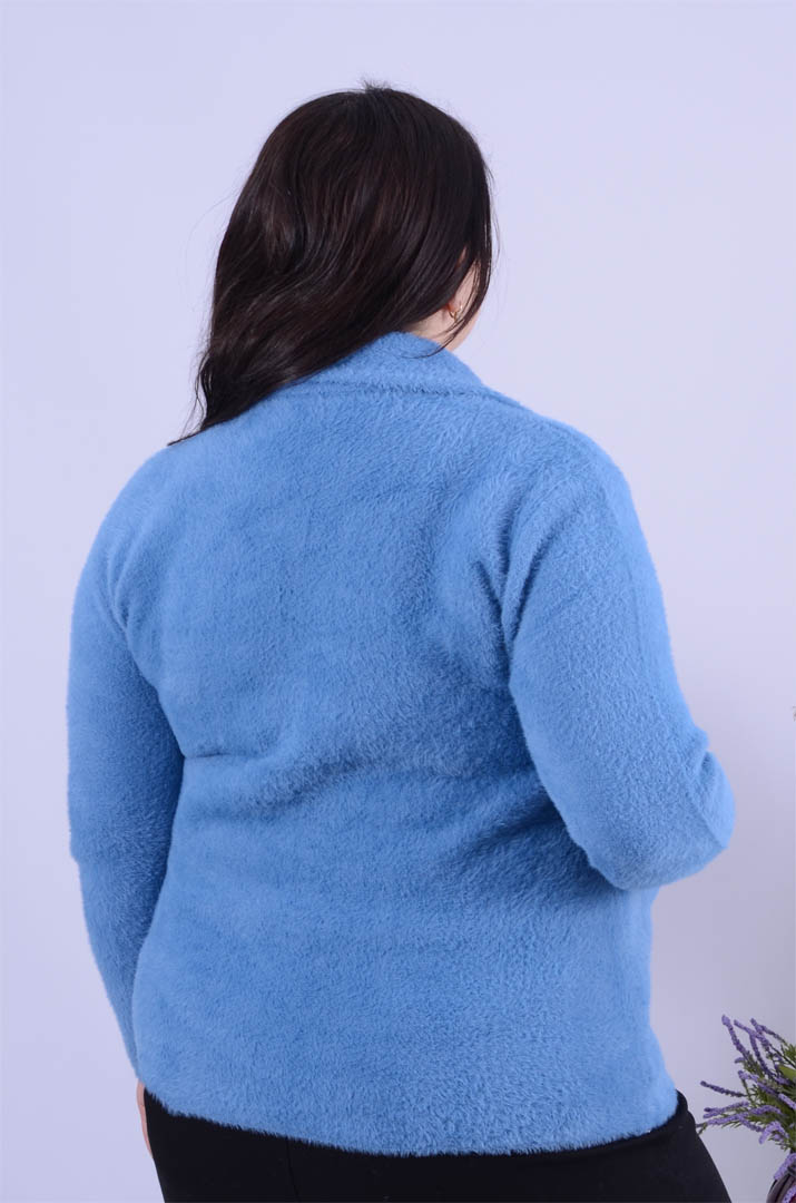 Піджак теплий з ґудзиками оверсайз великих розмірів