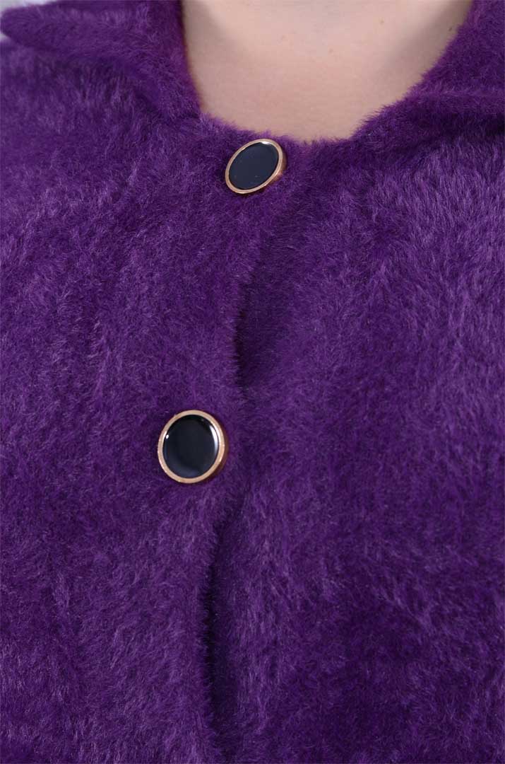 Піджак теплий з ґудзиками оверсайз великих розмірів