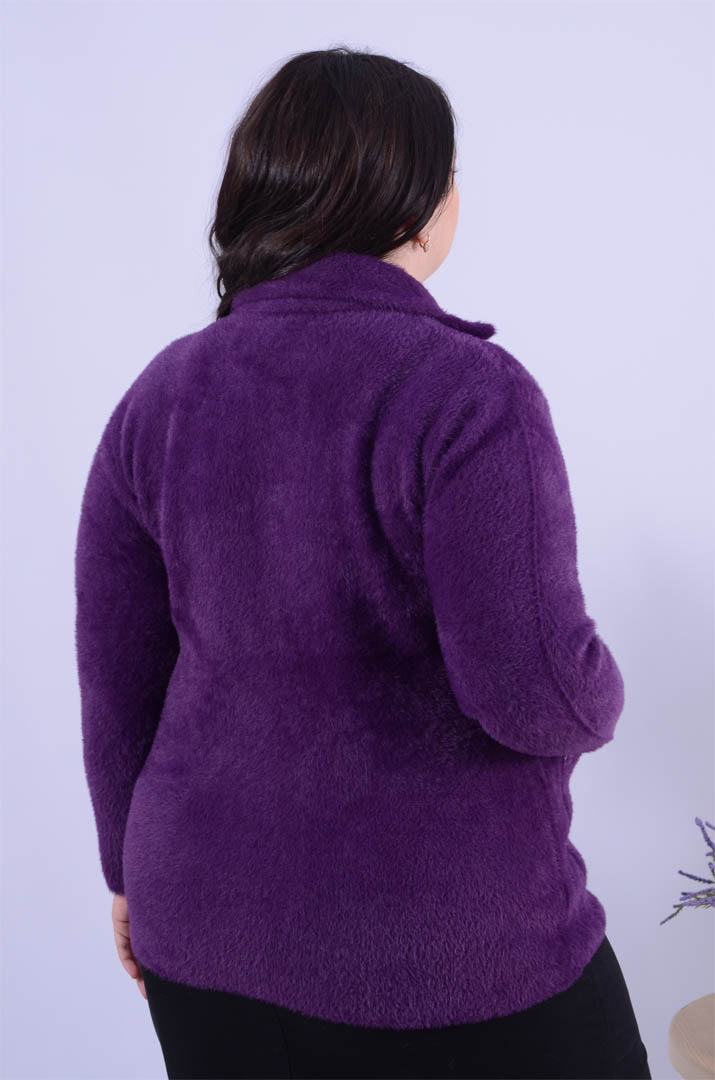 Піджак теплий з ґудзиками оверсайз великих розмірів