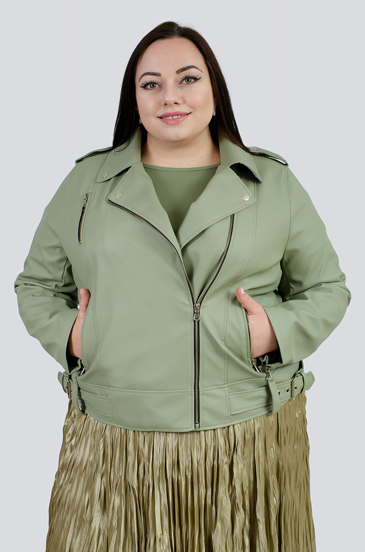 Косуха из эко-кожи в разных цветах супер батал