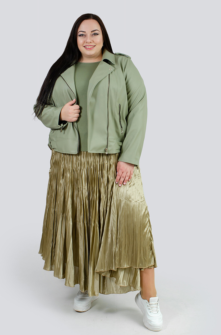 Косуха из эко-кожи в разных цветах супер батал