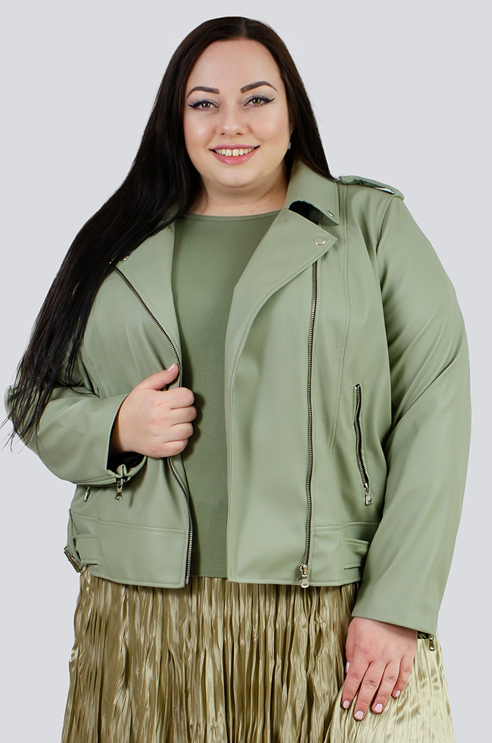 Косуха из эко-кожи в разных цветах супер батал