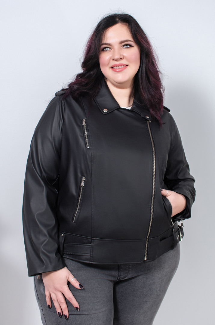 Косуха из эко-кожи в разных цветах супер батал