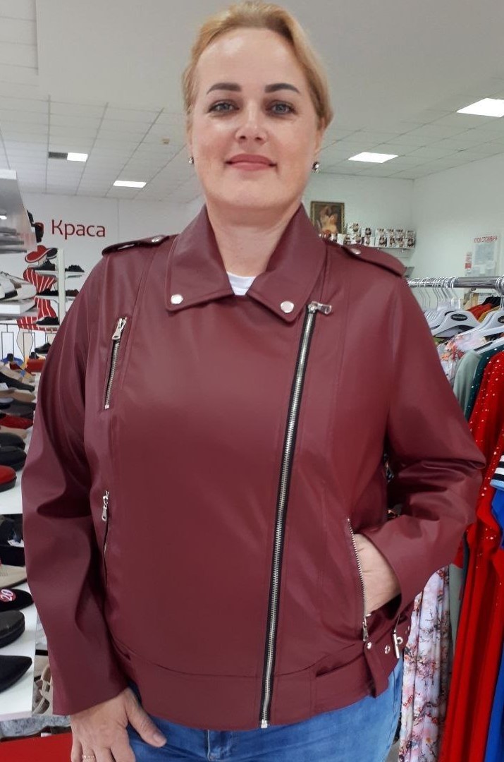 Косуха из эко-кожи в разных цветах супер батал