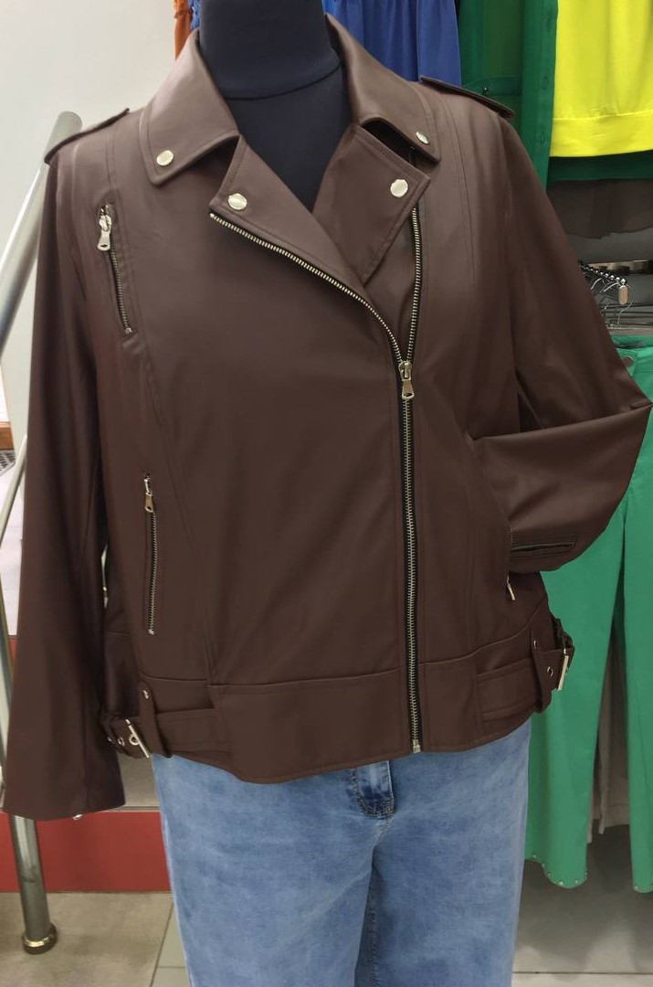 Косуха из эко-кожи в разных цветах супер батал