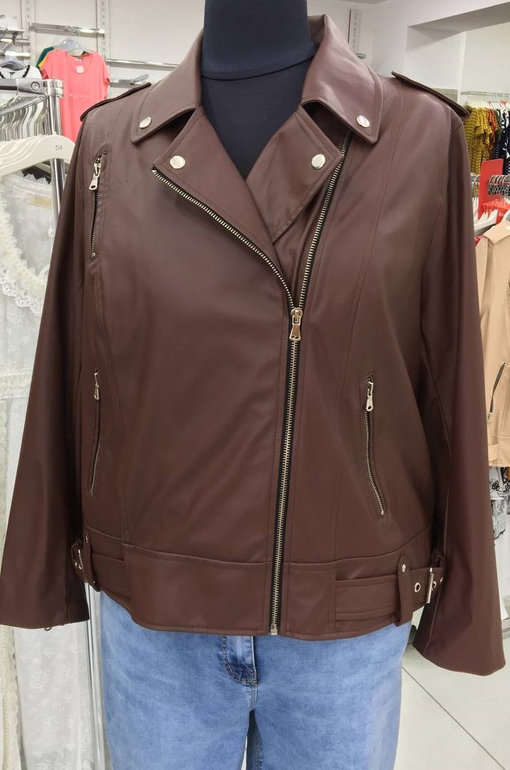 Косуха из эко-кожи в разных цветах супер батал