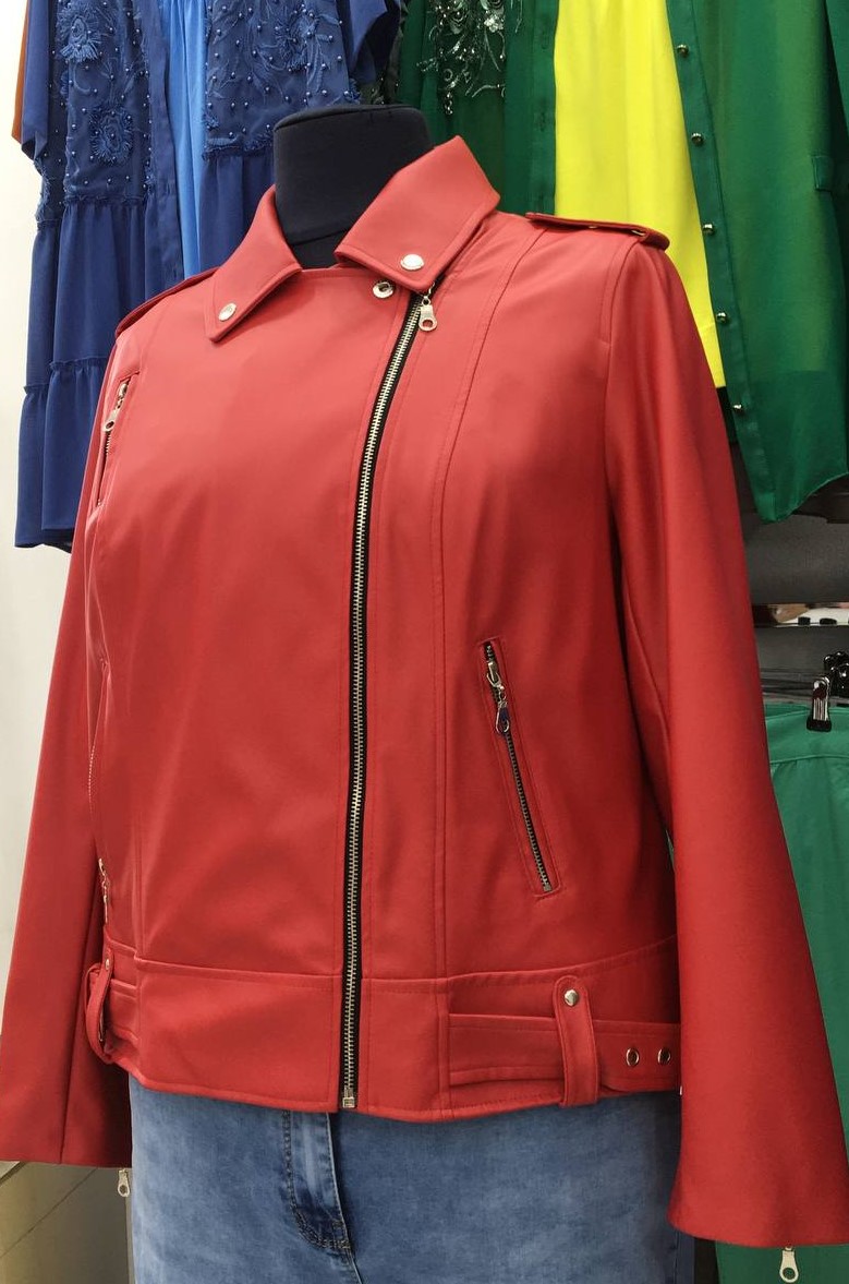 Косуха из эко-кожи в разных цветах супер батал