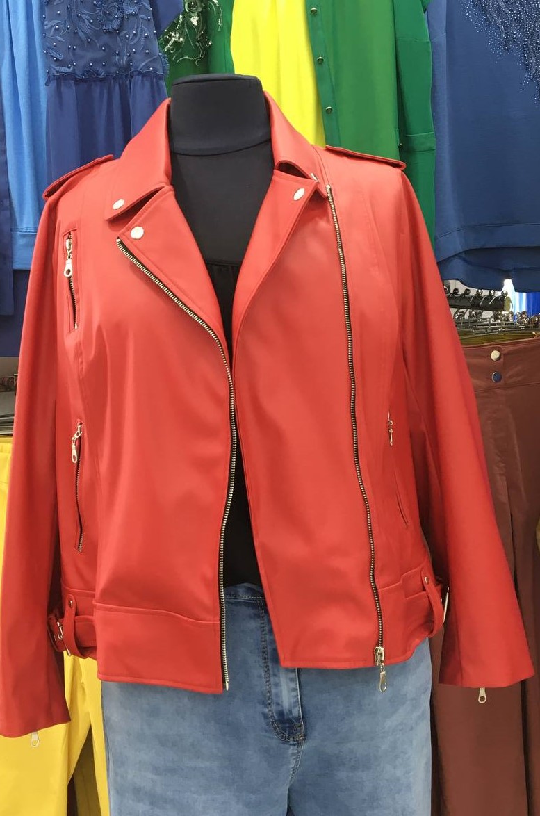 Косуха из эко-кожи в разных цветах супер батал