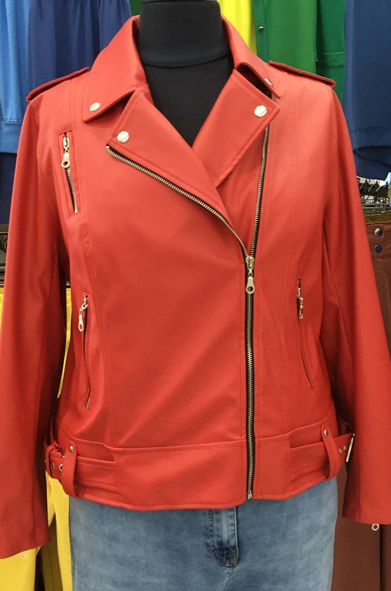 Косуха из эко-кожи в разных цветах супер батал