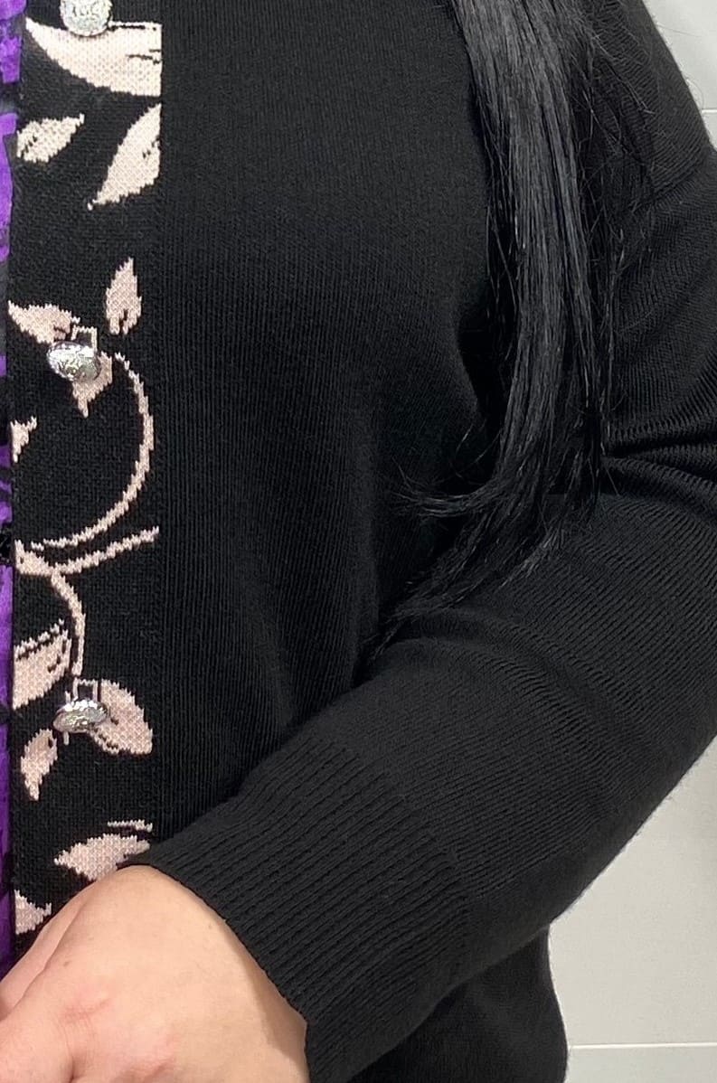 Пиджак с воротником и передней планкой в ​​растительном узоре супер батал