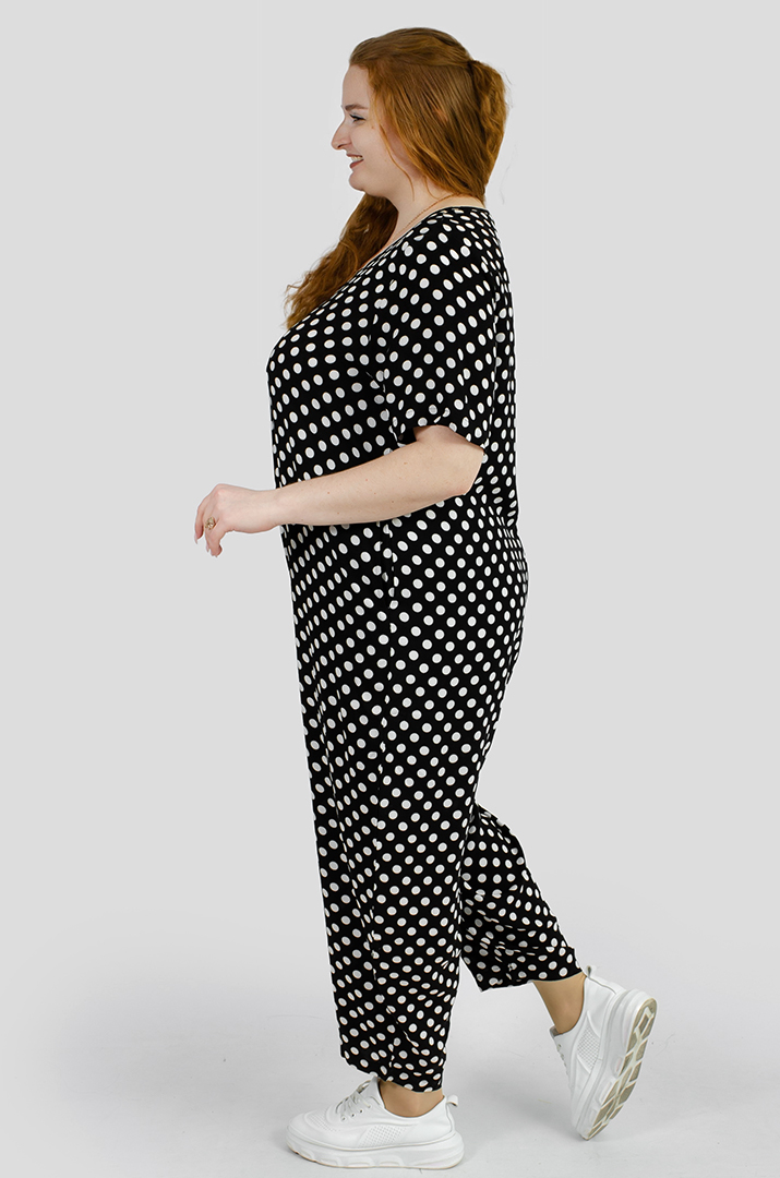 Комбінезон в горох великих розмірів