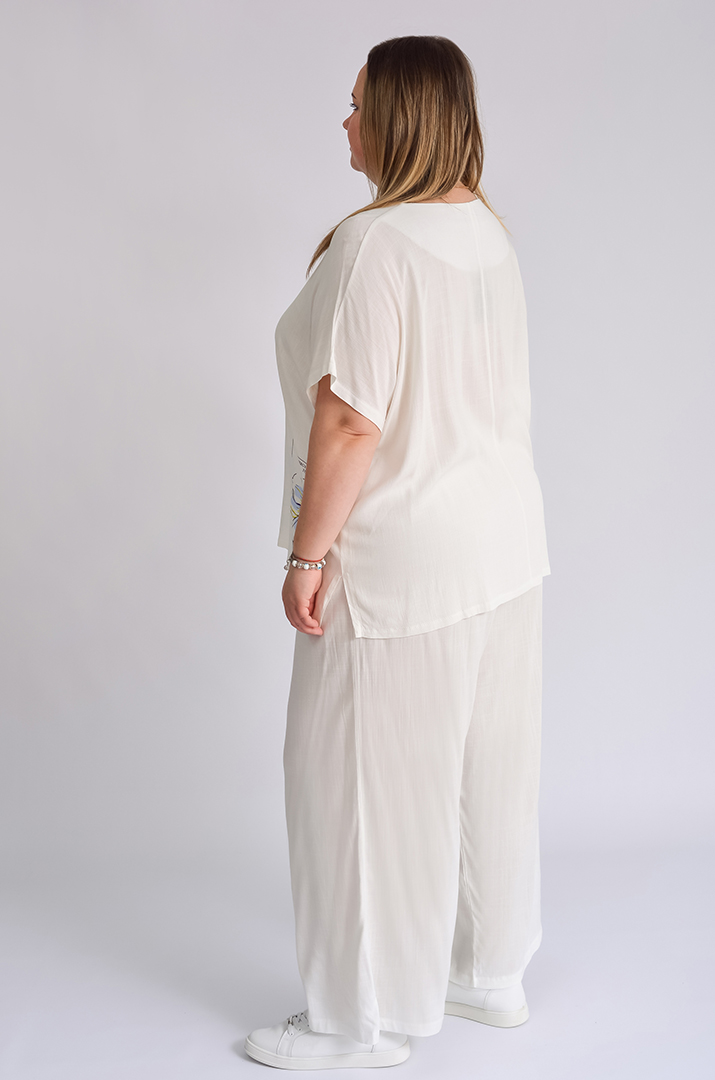 Костюм лляний брючний великих розмірів