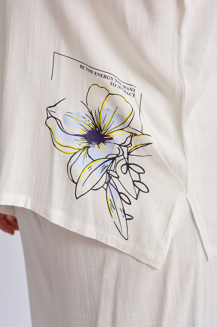 Костюм лляний брючний великих розмірів