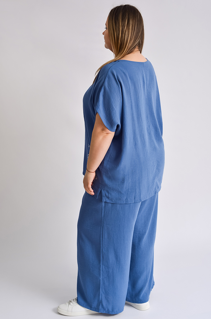 Костюм лляний брючний великих розмірів