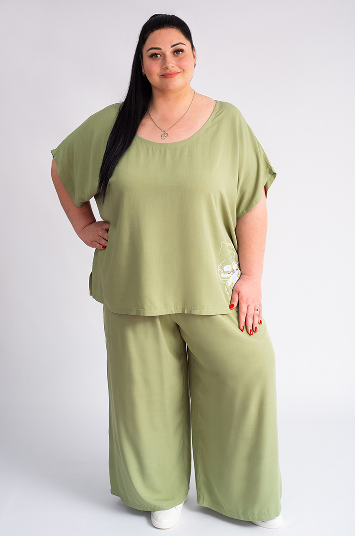 Костюм лляний брючний великих розмірів