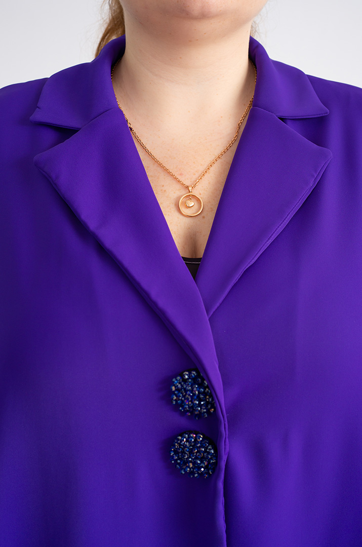 Брючный костюм с украшениями больших размеров