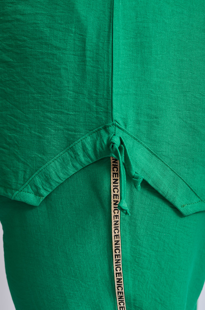 Костюм з брюками із жатки великих розмірів