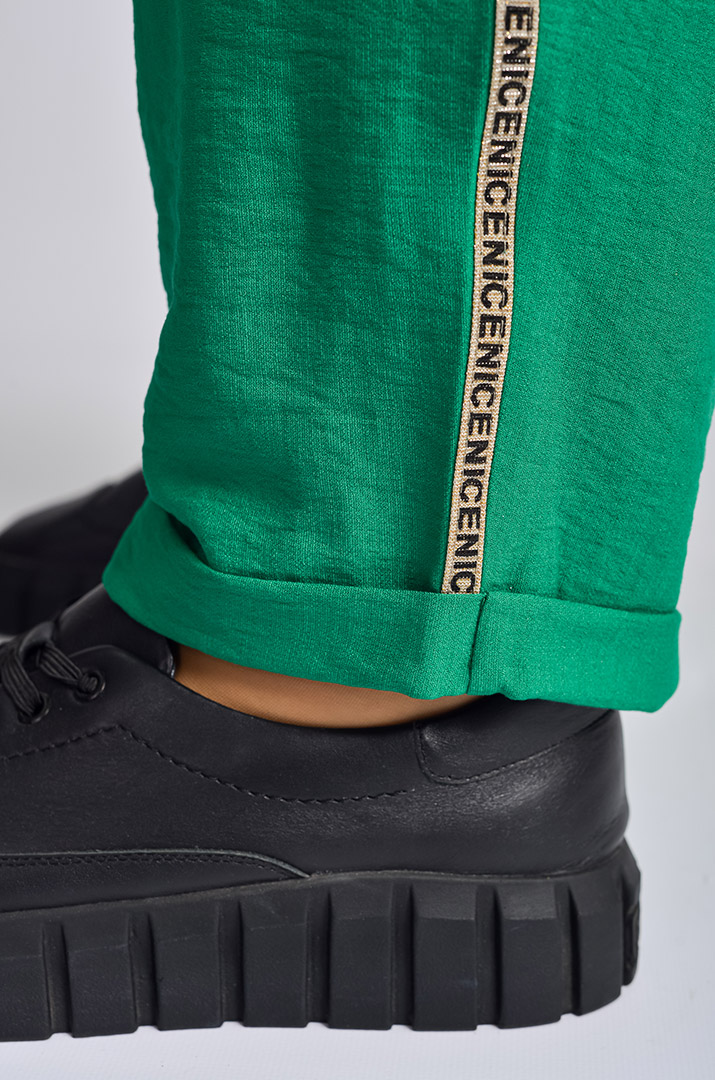 Костюм з брюками із жатки великих розмірів