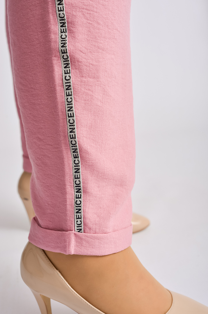 Костюм з брюками із жатки великих розмірів