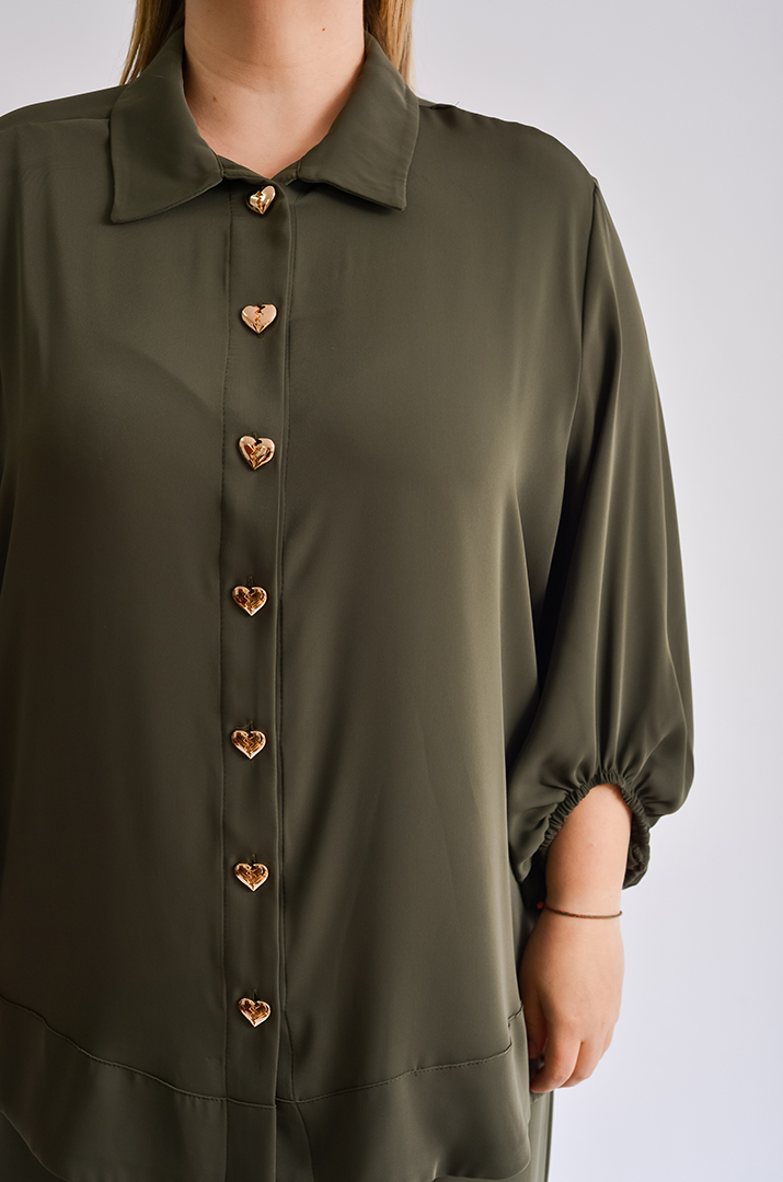 Елегантний костюм з широкими брюками великих розмірів