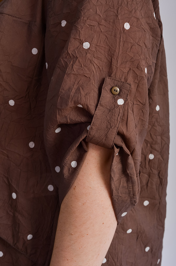 Костюм з брюками в горох великих розмірів