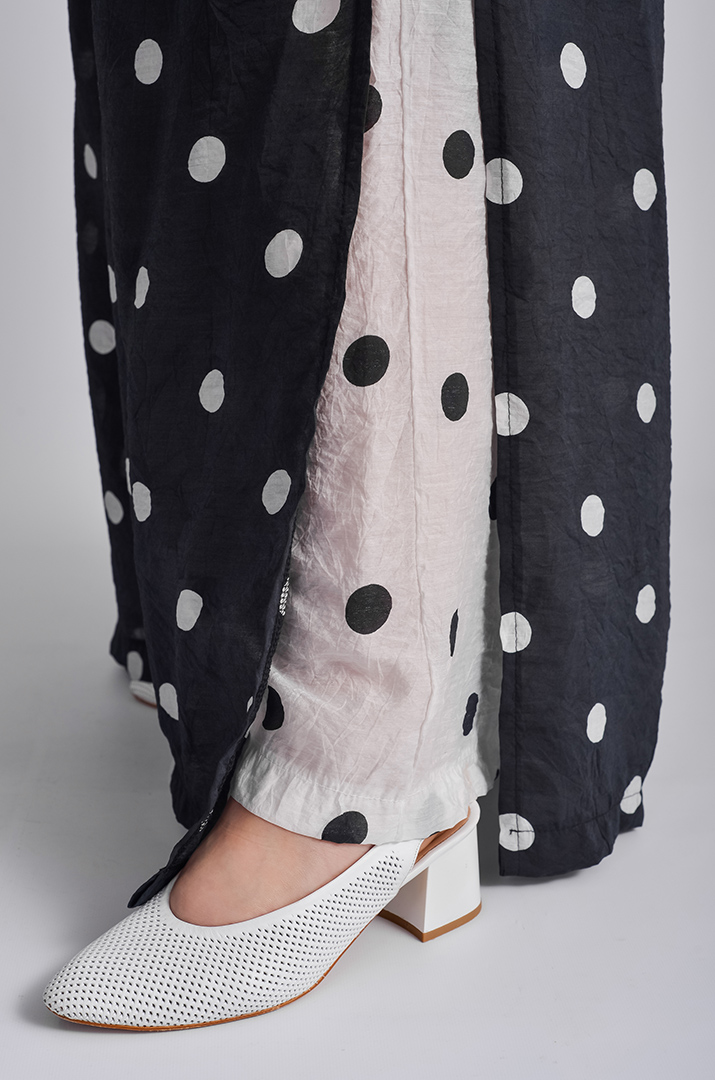 Костюм з брюками в горох великих розмірів