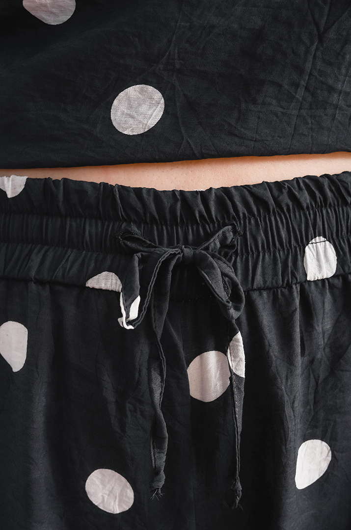 Костюм з брюками в горох великих розмірів