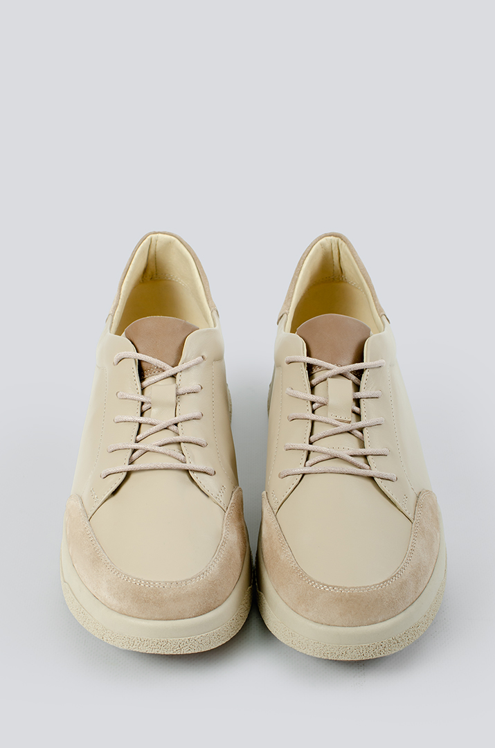 Кросівки бежеві на дуже широку ніжку великих розмірів