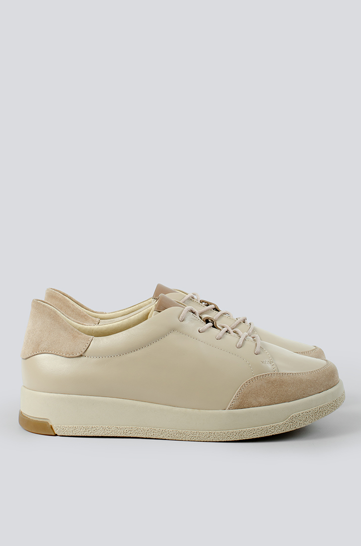 Кросівки бежеві на дуже широку ніжку великих розмірів