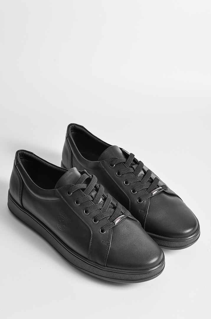 Чорні кеди на широкі ніжки великих розмірів