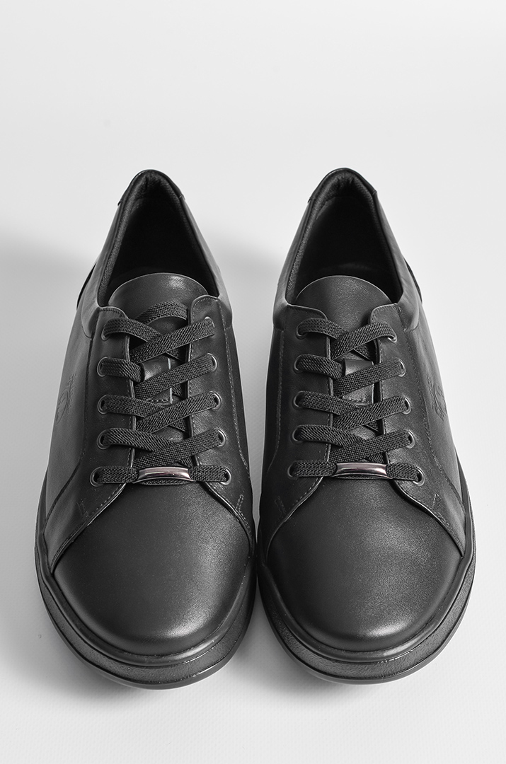 Чорні кеди на широкі ніжки великих розмірів