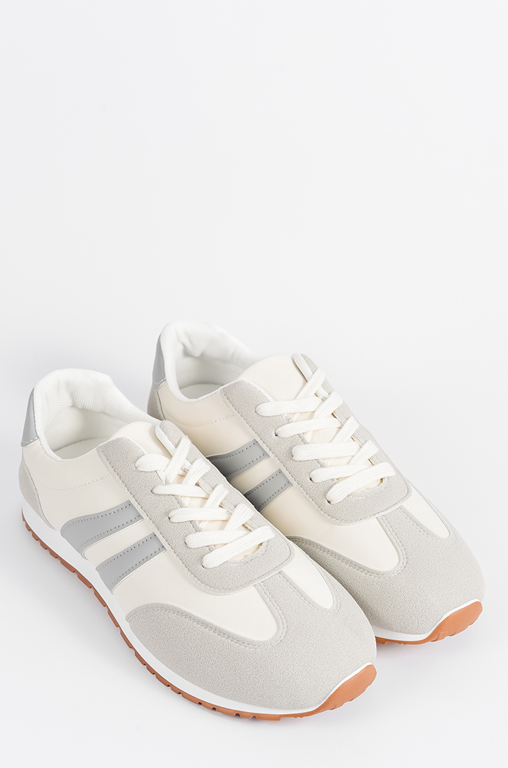 Кросівки з комбінованими кольорами і контрастною підошвою великих розмірів