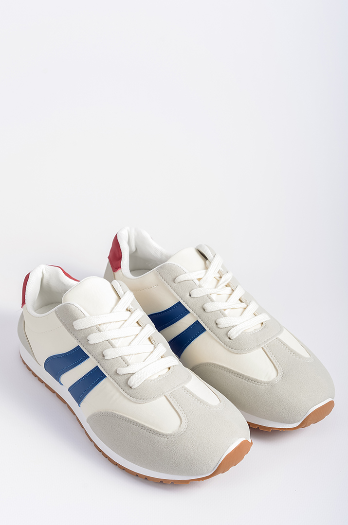 Кросівки з комбінованими кольорами і контрастною підошвою великих розмірів