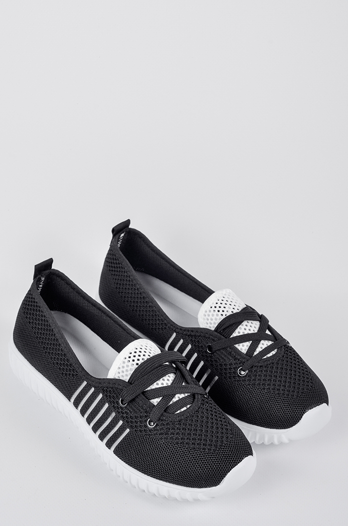 Текстильні кросівки з боковими прозорими вставками великих розмірів