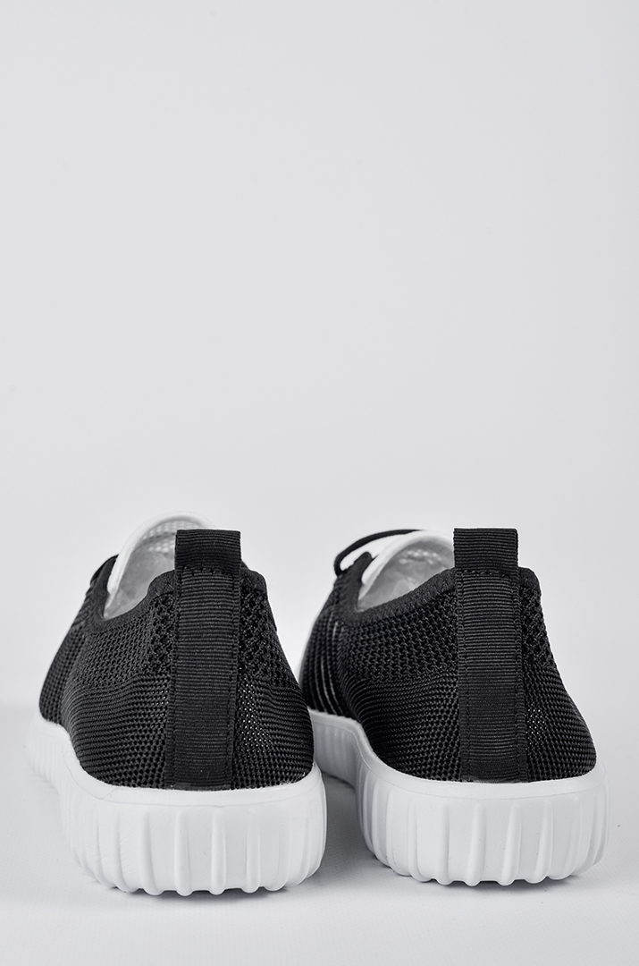 Текстильні кросівки з боковими прозорими вставками великих розмірів